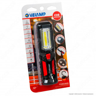 Velamp IS404 Lampada da Lavoro 1+8 LED Multifunzione - mod.IS404