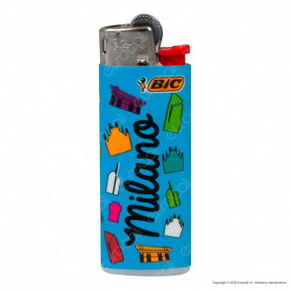 Bic Mini J25 Piccolo Fantasia Milan 2 - Box da 50 Accendini