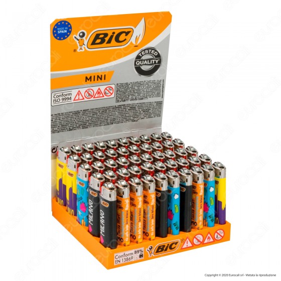 Bic Mini J25 Piccolo Fantasia Milan 2 - Box da 50 Accendini Bic Mini J25 Piccolo Fantasia Milan 2 - Box da 50 Accendini