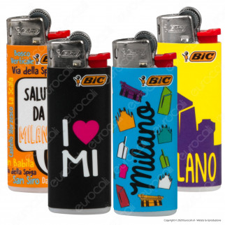 Bic Mini J25 Piccolo Fantasia Milan 2 - Box da 50 Accendini
