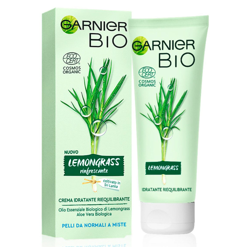 Garnier Bio Lemongrass Rinfrescante Crema Viso Idratante
