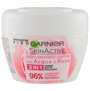 Garnier SkinActive Crema Viso 3in1 Rigenerante con Acqua di Rose -