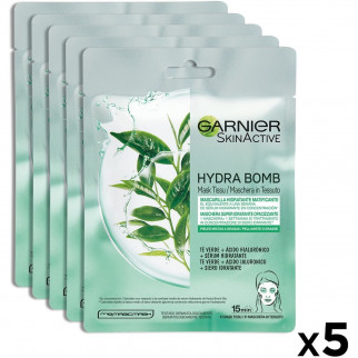 Garnier SkinActive Maschera in Tessuto Hydra Bomb Tè Verde -