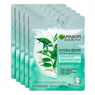 Garnier SkinActive Maschera in Tessuto Hydra Bomb Tè Verde -