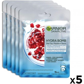 Garnier SkinActive Maschera in Tessuto Hydra Bomb Melograno -