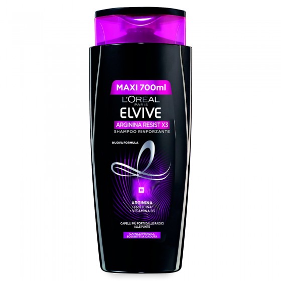 L'Oréal Paris Elvive Arginina Resist x3 Shampoo Rinforzante per L'Oréal Paris Elvive Arginina Resist x3 Shampoo Rinforzante per