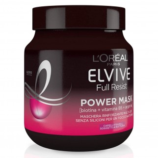 L'Oréal Paris Elvive Full Resist Maschera Rinforzante per Capelli - Barattolo da 650ml