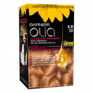 Garnier Olia Tinta Permanente per Capelli 8.31 Biondo Chiaro Sabbia