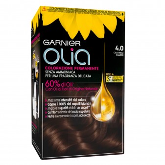 Garnier Olia Bold Tinta per Capelli 4.0 Castano Scuro Senza Ammoniaca