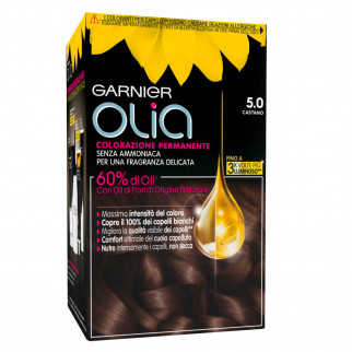 Garnier Olia Tinta Permanente per Capelli 5.0 Castano Senza Ammoniaca