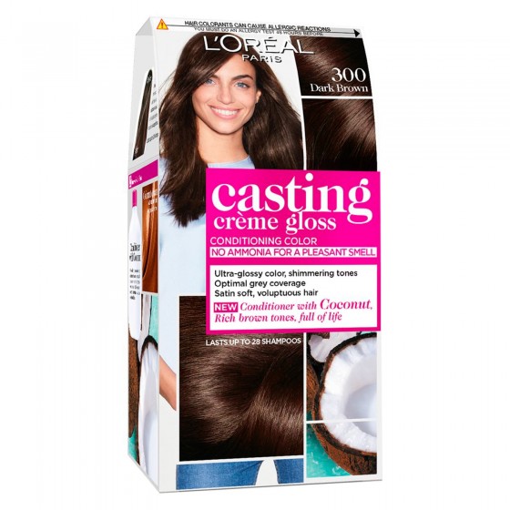 L'Oréal Casting Crème Gloss Tattamento Colorante 300 Castano Scuro Senza Ammoniaca L'Oréal Casting Crème Gloss Tattamento Colorante 300 Castano Scuro Senza Ammoniaca