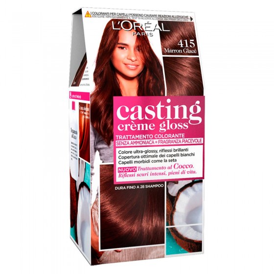 L'Oréal Casting Crème Gloss Trattamento Colorante 415 Marron Glacé L'Oréal Casting Crème Gloss Trattamento Colorante 415 Marron Glacé