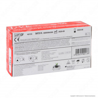 Gardening Guanti Monouso Bianco Trasparente in Vinile con Talco Alta