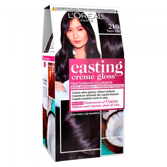 L'Oréal Casting Crème Gloss Tattamento Colorante 210 Nero Blu Senza Ammoniaca L'Oréal Casting Crème Gloss Tattamento Colorante 210 Nero Blu Senza Ammoniaca