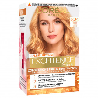 L'Oréal Paris Excellence Colorazione Permanente 8.34 Biondo Chiaro