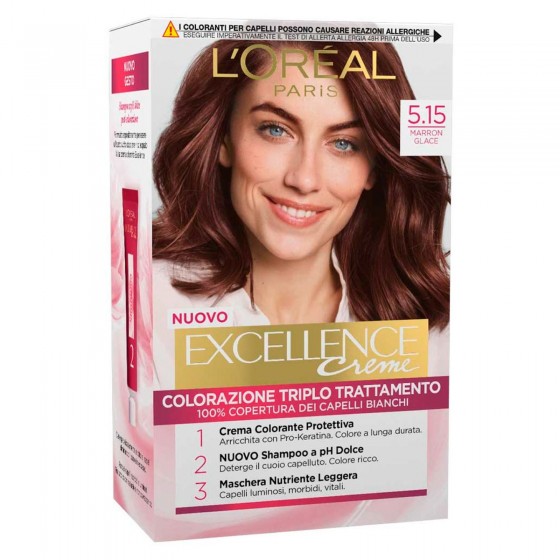 L'Oréal Paris Excellence Colorazione Permanente 5.15 Marron Glace L'Oréal Paris Excellence Colorazione Permanente 5.15 Marron Glace