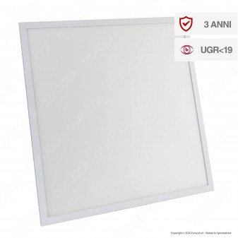 Ener-J Pannello LED SMD 60x60 40W Anti Abbagliamento UGR ≤19 con