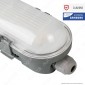 V-Tac VT-60018 Tubo LED Plafoniera M-Series 18W Lampadina 60cm Impermeabile IP65 - SKU 20211 / 20210