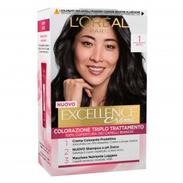 L'Oréal Paris Excellence Colorazione Permanente 1 Nero Triplo