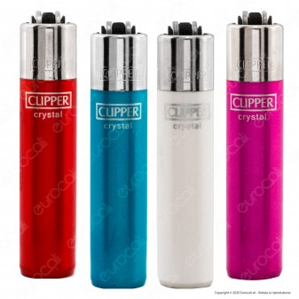 Clipper Micro Fantasia Painted 2 Crystal - 4 Accendini [TERMINATO]