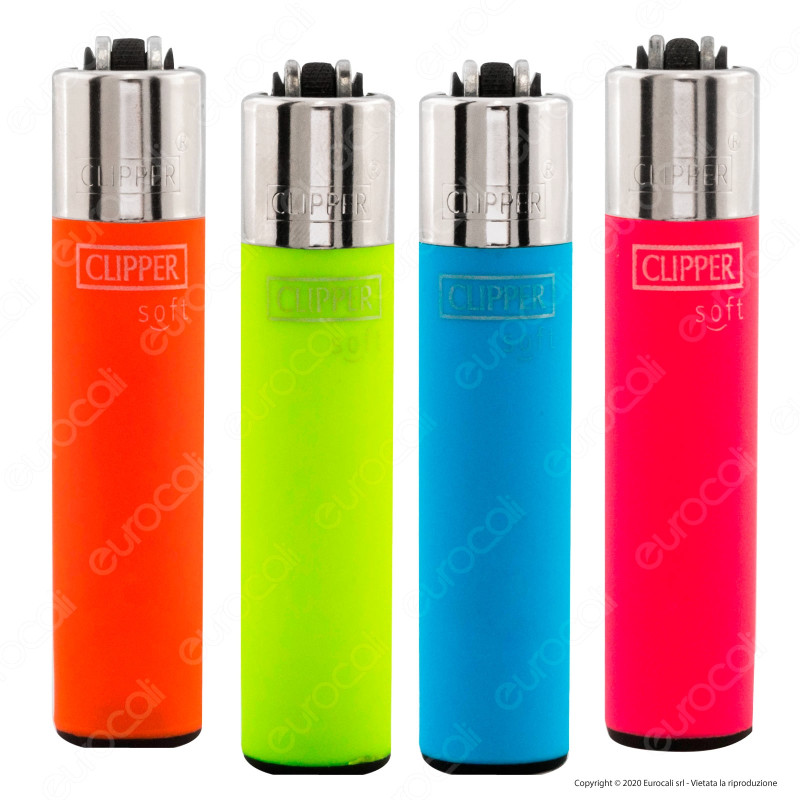 Clipper Micro Fantasia Painted 2 Soft Touch - Serie da 4 Accendini