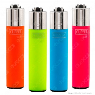 Clipper Micro Fantasia Painted 2 Soft Touch - Serie da 4 Accendini