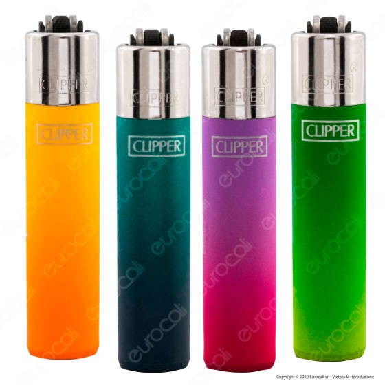 Clipper Micro Fantasia Painted 2 Gradient - Serie da 4 Accendini Clipper Micro Fantasia Painted 2 Gradient - Serie da 4 Accendini