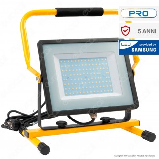 V-Tac PRO VT-109 Faro LED SMD 100W Slim IP65 Esterno Colore Nero