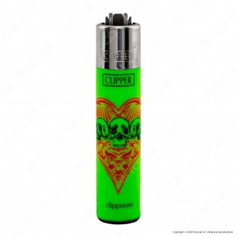 Clipper Micro Fantasia Skull Cards 2 - Serie da 4 Accendini