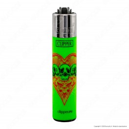Clipper Micro Fantasia Skull Cards 2 - Serie da 4 Accendini