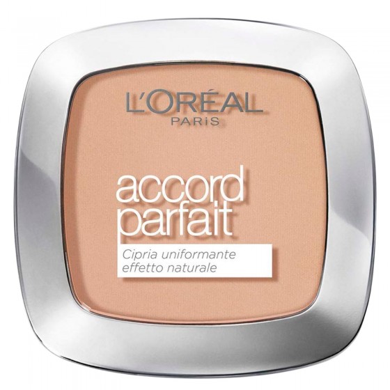 L'Oréal Paris Accord Parfait Cipria 3R Beige Rosé - Confezione da 1 L'Oréal Paris Accord Parfait Cipria 3R Beige Rosé - Confezione da 1