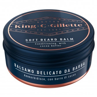 King C Gillette Set Detergente Viso e Barba e Balsamo da Barba