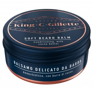 King C Gillette Set Detergente Viso e Barba e Balsamo da Barba