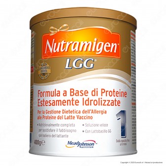 Nutramigen 1 LGG per Neonati da 0 a 6 Mesi con Allergia alle Porteine del Latte - Barattolo da 400g