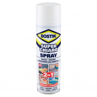 Bostik Superchiaro Adesivo a Contatto Spray - Bomboletta da 500ml