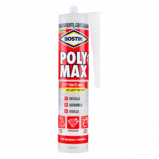 Bostik Poly Max Cristal Express Sigillante e Adesivo Super Rapido con