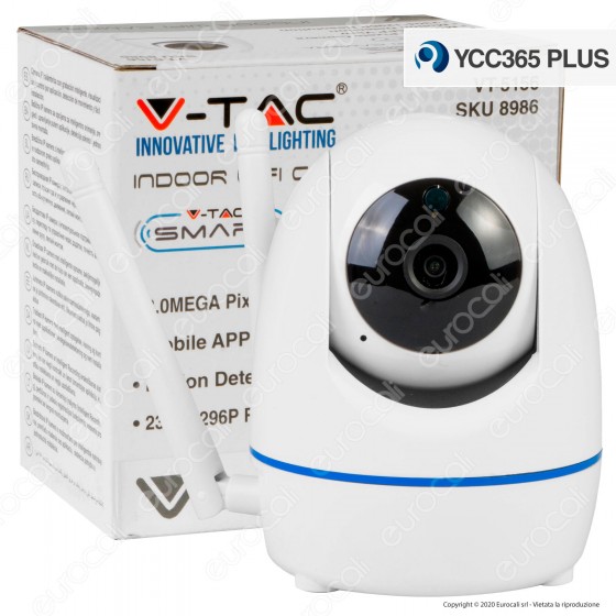 V-Tac VT-5156 Telecamera di Sorveglianza Wifi IP PTZ 3MP - SKU 8986 V-Tac VT-5156 Telecamera di Sorveglianza Wifi IP PTZ 3MP - SKU 8986