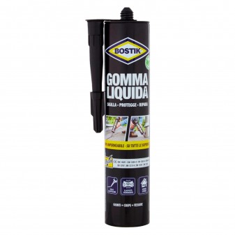 Bostik Gomma Liquida 100% Impermeabile con Applicatore - Tubo da 310g