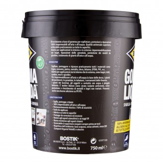 Bostik Gomma Liquida 100% Impermeabile - Barattolo da 750ml