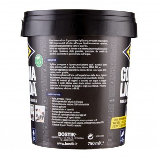 Bostik Gomma Liquida 100% Impermeabile - Barattolo da 750ml