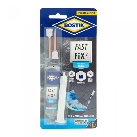 Bostik Fast Fix² Liquid Flex Adesivo per Materiali Flessibili - Bostik Fast Fix² Liquid Flex Adesivo per Materiali Flessibili -