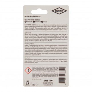 Bostik Ripara Plastica Stucco Epossidico - Blister da 56g