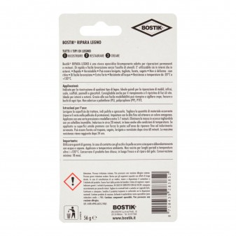 Bostik Ripara Legno Stucco Epossidico - Blister da 56g