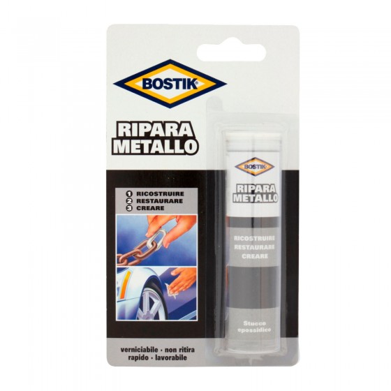 Bostik Ripara Metallo Stucco Epossidico - Blister da 56g Bostik Ripara Metallo Stucco Epossidico - Blister da 56g