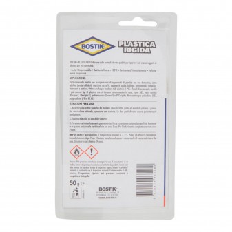 Bostik Plastica Rigida Adesivo per Riparazioni di Oggetti in Plastica
