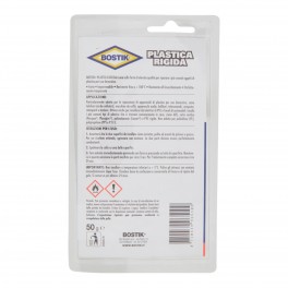 Bostik Plastica Rigida Adesivo per Riparazioni di Oggetti in Plastica