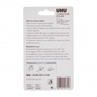 UHU Correttore Mini Roller per Carta Stampata o Scritta a Mano - 1