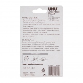 UHU Correttore Mini Roller per Carta Stampata o Scritta a Mano - 1