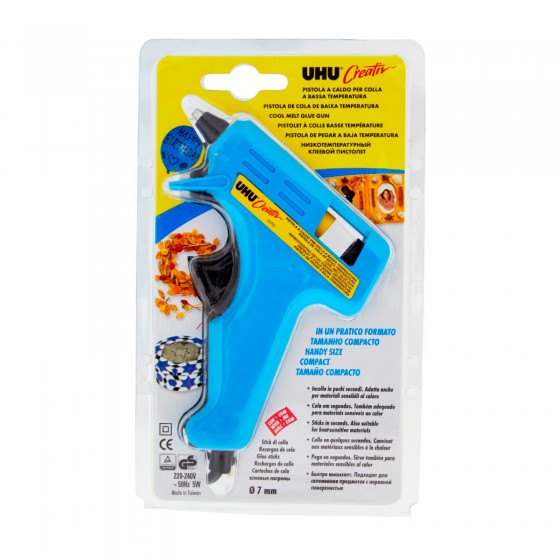 UHU Pistola a Caldo per Colla a Bassa Temperatura - Confezione con 1 UHU Pistola a Caldo per Colla a Bassa Temperatura - Confezione con 1
