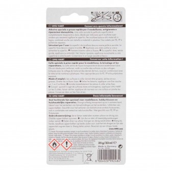 UHU Hart Colla Speciale con Beccuccio di Precisione - Tubetto da 33ml